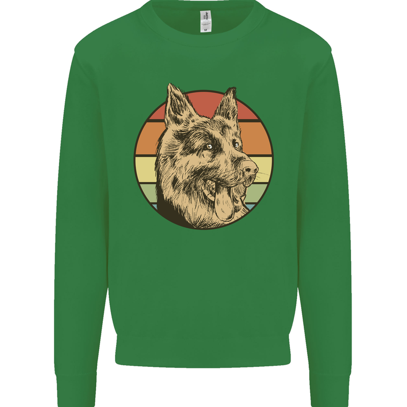 A German Shepherd Dad Mens Sweatshirt Jumper Irish Green