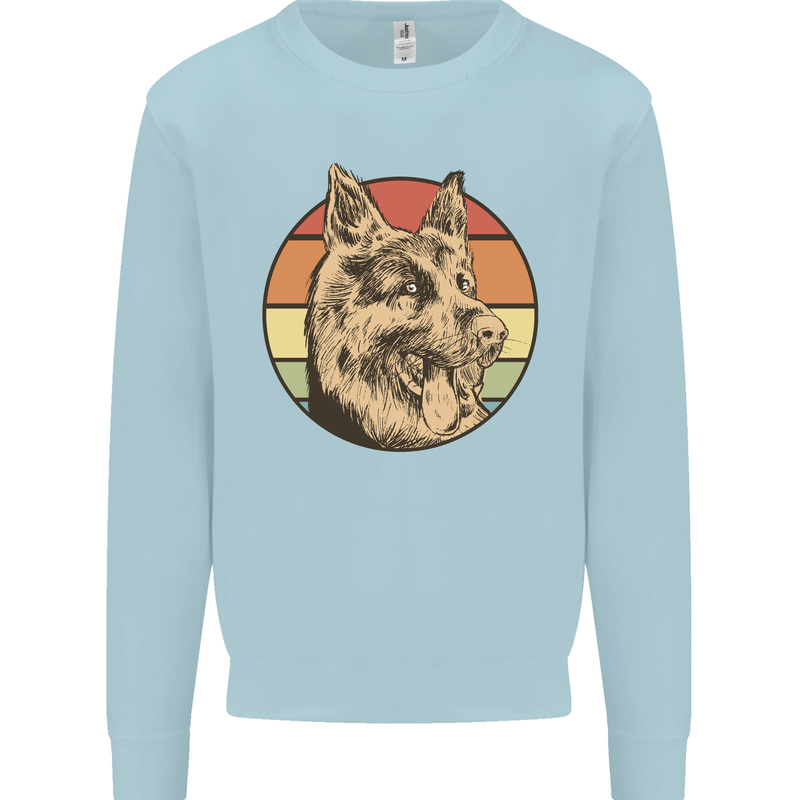 A German Shepherd Dad Mens Sweatshirt Jumper Light Blue