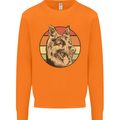 A German Shepherd Dad Mens Sweatshirt Jumper Orange