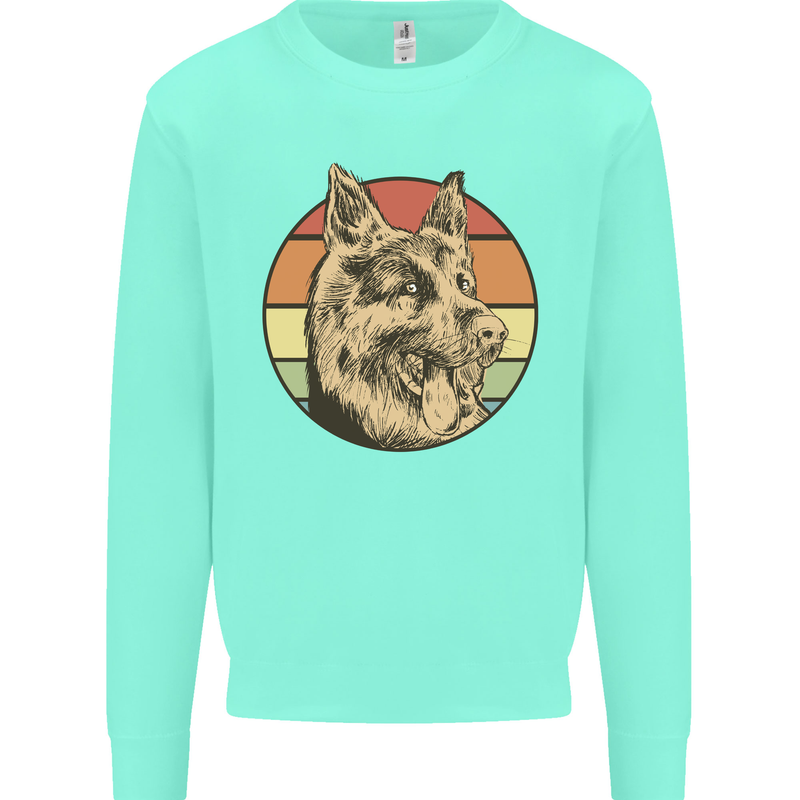 A German Shepherd Dad Mens Sweatshirt Jumper Peppermint