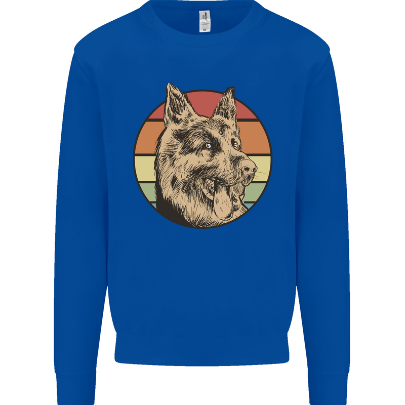 A German Shepherd Dad Mens Sweatshirt Jumper Royal Blue