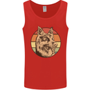 A German Shepherd Dad Mens Vest Tank Top Red