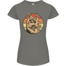 A German Shepherd Dad Womens Petite Cut T-Shirt Charcoal