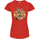 A German Shepherd Dad Womens Petite Cut T-Shirt Red