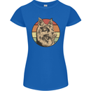 A German Shepherd Dad Womens Petite Cut T-Shirt Royal Blue