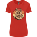 A German Shepherd Dad Womens Wider Cut T-Shirt Red