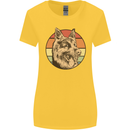 A German Shepherd Dad Womens Wider Cut T-Shirt Yellow