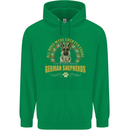 A German Shepherd Dog Childrens Kids Hoodie Irish Green