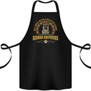 A German Shepherd Dog Cotton Apron 100% Organic Black