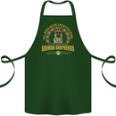 A German Shepherd Dog Cotton Apron 100% Organic Forest Green
