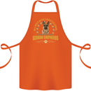 A German Shepherd Dog Cotton Apron 100% Organic Orange