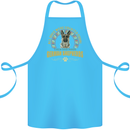 A German Shepherd Dog Cotton Apron 100% Organic Turquoise