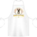 A German Shepherd Dog Cotton Apron 100% Organic White