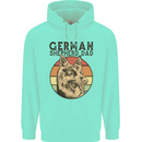 A German Shepherd Dog Dad Childrens Kids Hoodie Peppermint