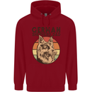 A German Shepherd Dog Dad Childrens Kids Hoodie Red