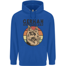 A German Shepherd Dog Dad Childrens Kids Hoodie Royal Blue
