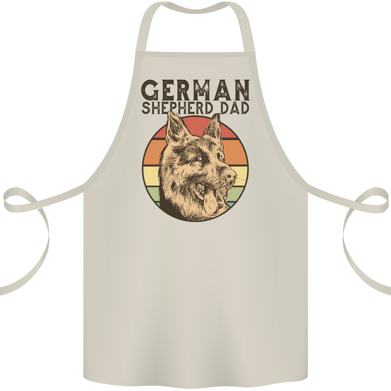 A German Shepherd Dog Dad Cotton Apron 100% Organic Natural