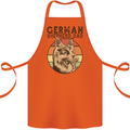 A German Shepherd Dog Dad Cotton Apron 100% Organic Orange