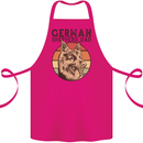 A German Shepherd Dog Dad Cotton Apron 100% Organic Pink