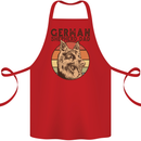A German Shepherd Dog Dad Cotton Apron 100% Organic Red