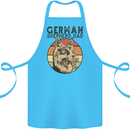 A German Shepherd Dog Dad Cotton Apron 100% Organic Turquoise