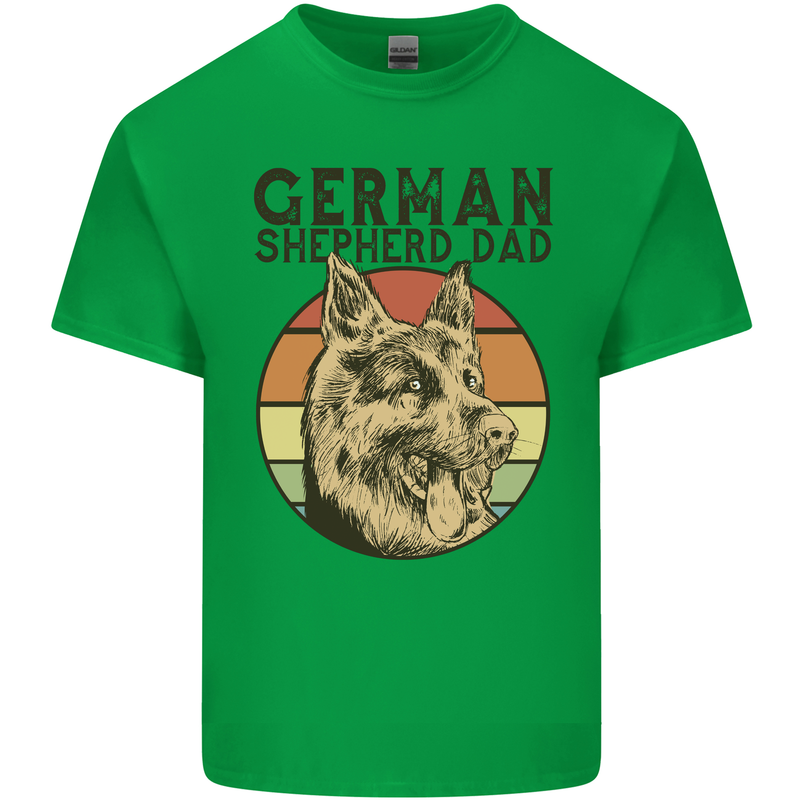 A German Shepherd Dog Dad Kids T-Shirt Childrens Irish Green