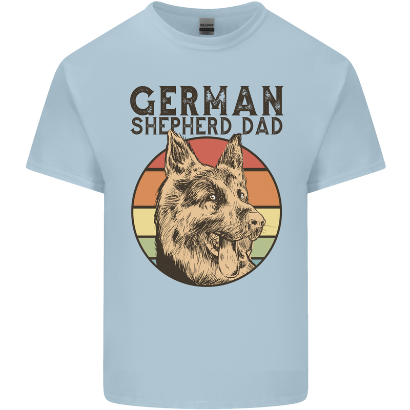 A German Shepherd Dog Dad Kids T-Shirt Childrens Light Blue