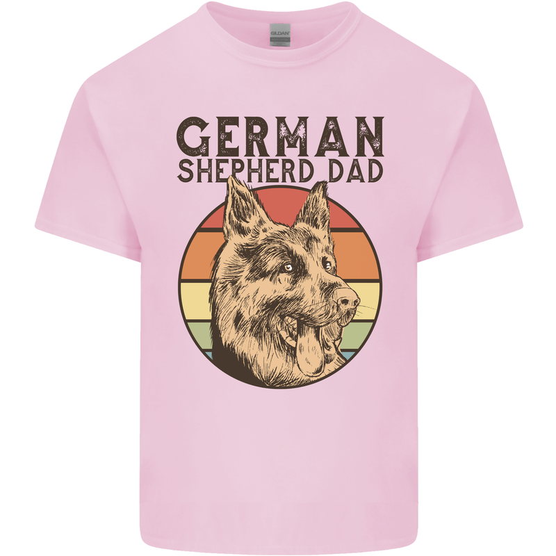 A German Shepherd Dog Dad Kids T-Shirt Childrens Light Pink
