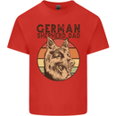 A German Shepherd Dog Dad Kids T-Shirt Childrens Red