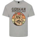 A German Shepherd Dog Dad Kids T-Shirt Childrens Sports Grey