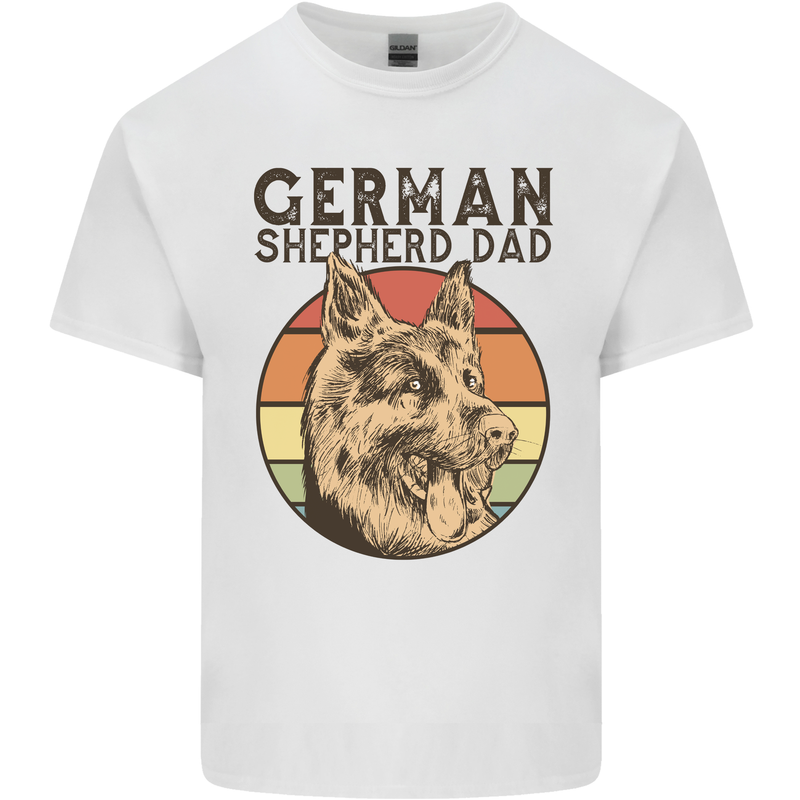 A German Shepherd Dog Dad Kids T-Shirt Childrens White