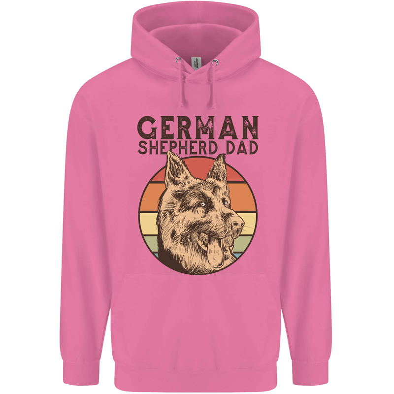 A German Shepherd Dog Dad Mens 80% Cotton Hoodie Azelea