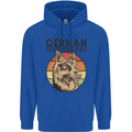 A German Shepherd Dog Dad Mens 80% Cotton Hoodie Royal Blue