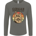 A German Shepherd Dog Dad Mens Long Sleeve T-Shirt Charcoal