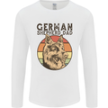 A German Shepherd Dog Dad Mens Long Sleeve T-Shirt White
