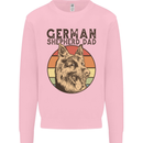 A German Shepherd Dog Dad Mens Sweatshirt Jumper Light Pink