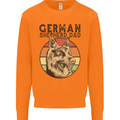 A German Shepherd Dog Dad Mens Sweatshirt Jumper Orange