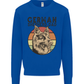 A German Shepherd Dog Dad Mens Sweatshirt Jumper Royal Blue