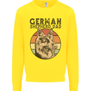 A German Shepherd Dog Dad Mens Sweatshirt Jumper Yellow
