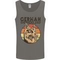 A German Shepherd Dog Dad Mens Vest Tank Top Charcoal