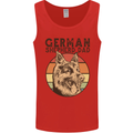 A German Shepherd Dog Dad Mens Vest Tank Top Red