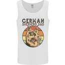 A German Shepherd Dog Dad Mens Vest Tank Top White