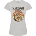 A German Shepherd Dog Dad Womens Petite Cut T-Shirt Sports Grey