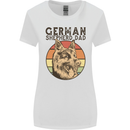 A German Shepherd Dog Dad Womens Wider Cut T-Shirt White