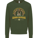 A German Shepherd Dog Kids Sweatshirt Jumper Forest Green