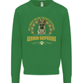 A German Shepherd Dog Kids Sweatshirt Jumper Irish Green