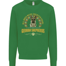 A German Shepherd Dog Kids Sweatshirt Jumper Irish Green