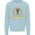 A German Shepherd Dog Kids Sweatshirt Jumper Light Blue