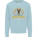 A German Shepherd Dog Kids Sweatshirt Jumper Light Blue