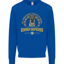 A German Shepherd Dog Kids Sweatshirt Jumper Royal Blue